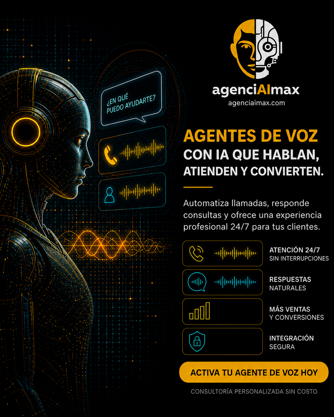 Negocio atendido automáticamente por IA sin perder llamadas